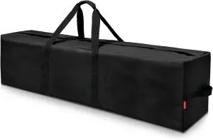48'' Sports Duffle Bag - Extra Large Travel Duffel Tote Bag Gym Overnight Weekender Shopping Christmas Tree Bag with 2-Way Durable Zippers Water Resistant, Black, 2 Pack