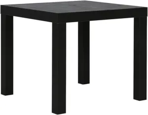 Ameriwood Home Parsons Black End Table, End Table for Living Room, Black Oak