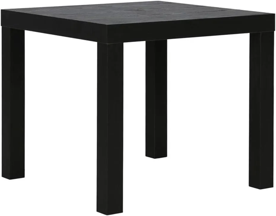 Ameriwood Home Parsons Black End Table, End Table for Living Room, Black Oak
