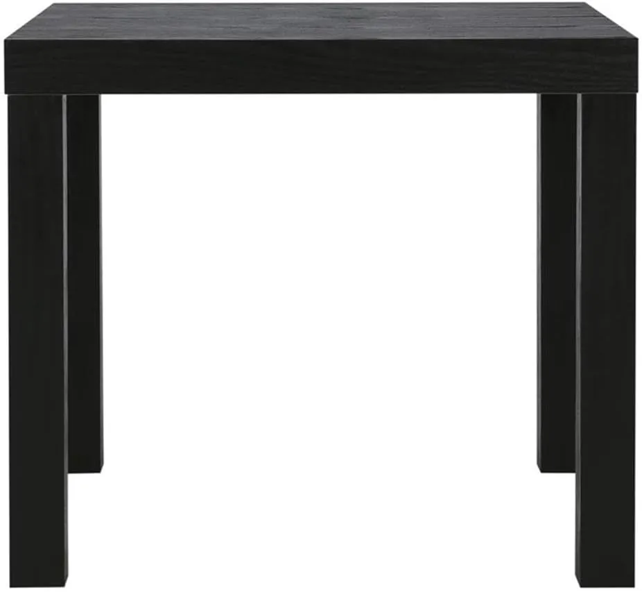 Ameriwood Home Parsons Black End Table, End Table for Living Room, Black Oak