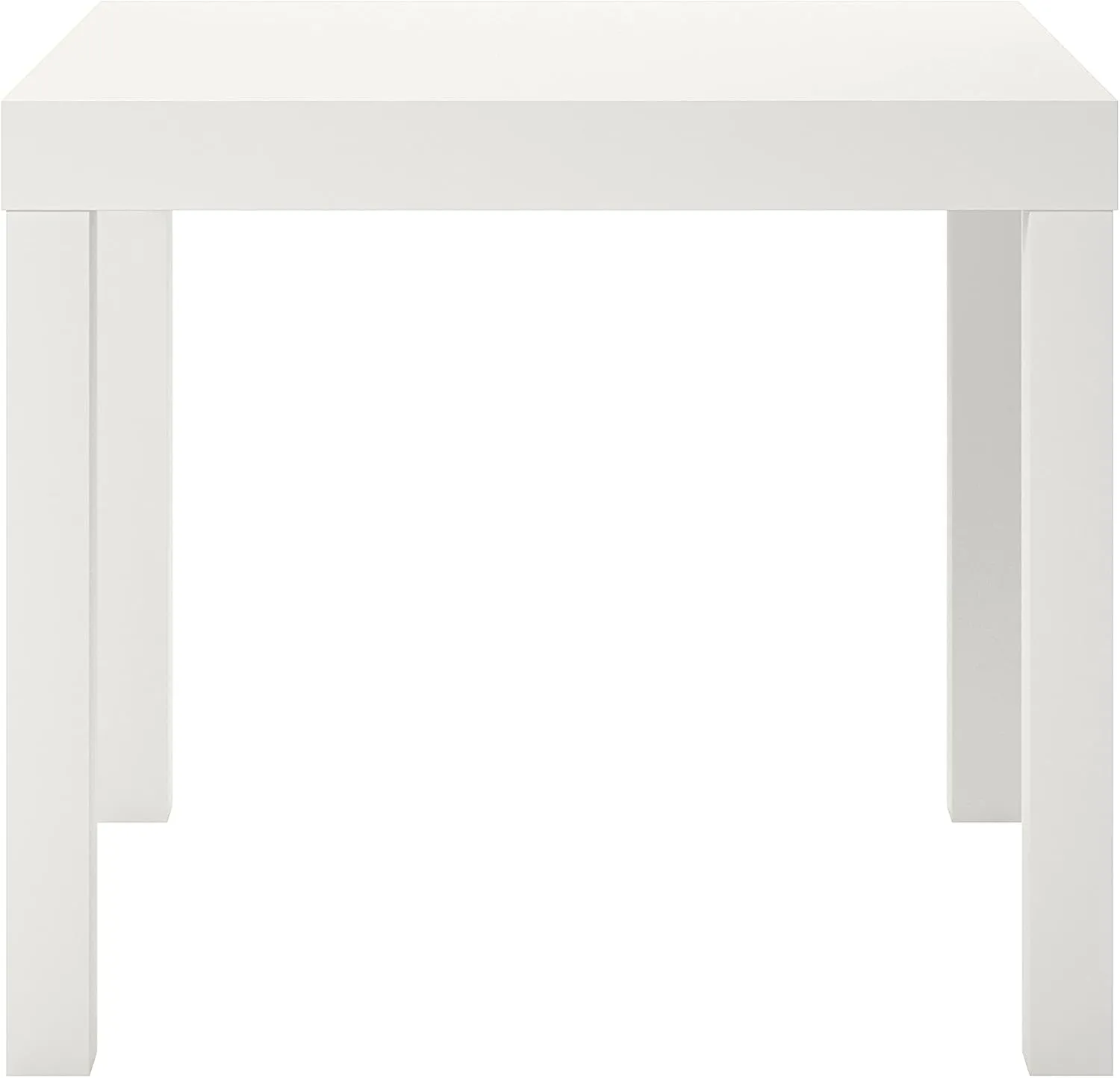 Ameriwood Home Parsons End Table, White
