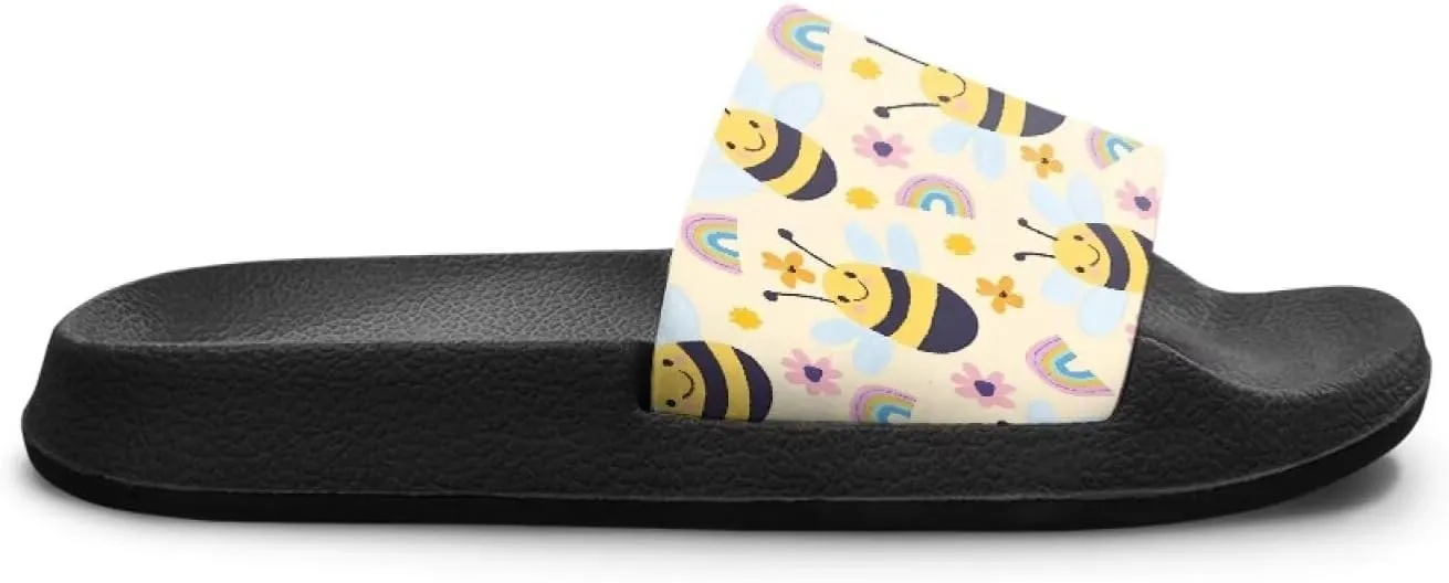 Animal Print Summer Slippers Boys Girls Beach Pool Slides Sandals Kids Water Shoes EVA Anti Slip Shower Bathroom Slipper Comfort Footbed House Sandal