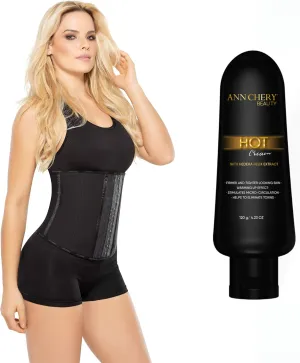 Ann Chery 2026 Deportiva Faja Cinturilla Latex Waist Training with Hot Cream/Hedera Helix Extract 120g