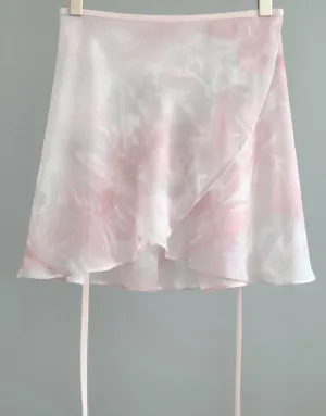 April Pink Chiffon Wrap Skirt