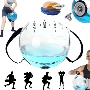 Aqua Bags for Workout,Aqua Training Ball,Fitness Water Bag Adjustable with Handle,Water-Filled Exercise Bag,Weighted Inflatable Water Fitness Ball Trainer Equipment,Training Tool for Muscle Exercise