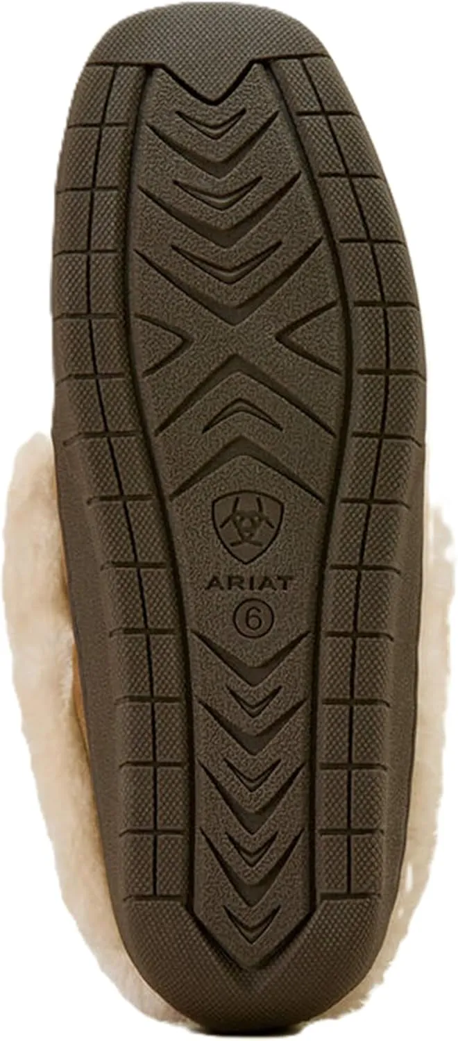 ARIAT Women's Indoor/Outdoor Warm Comfortable Dorothea Ankle Moccasin with Genuine Suede Leather Upper