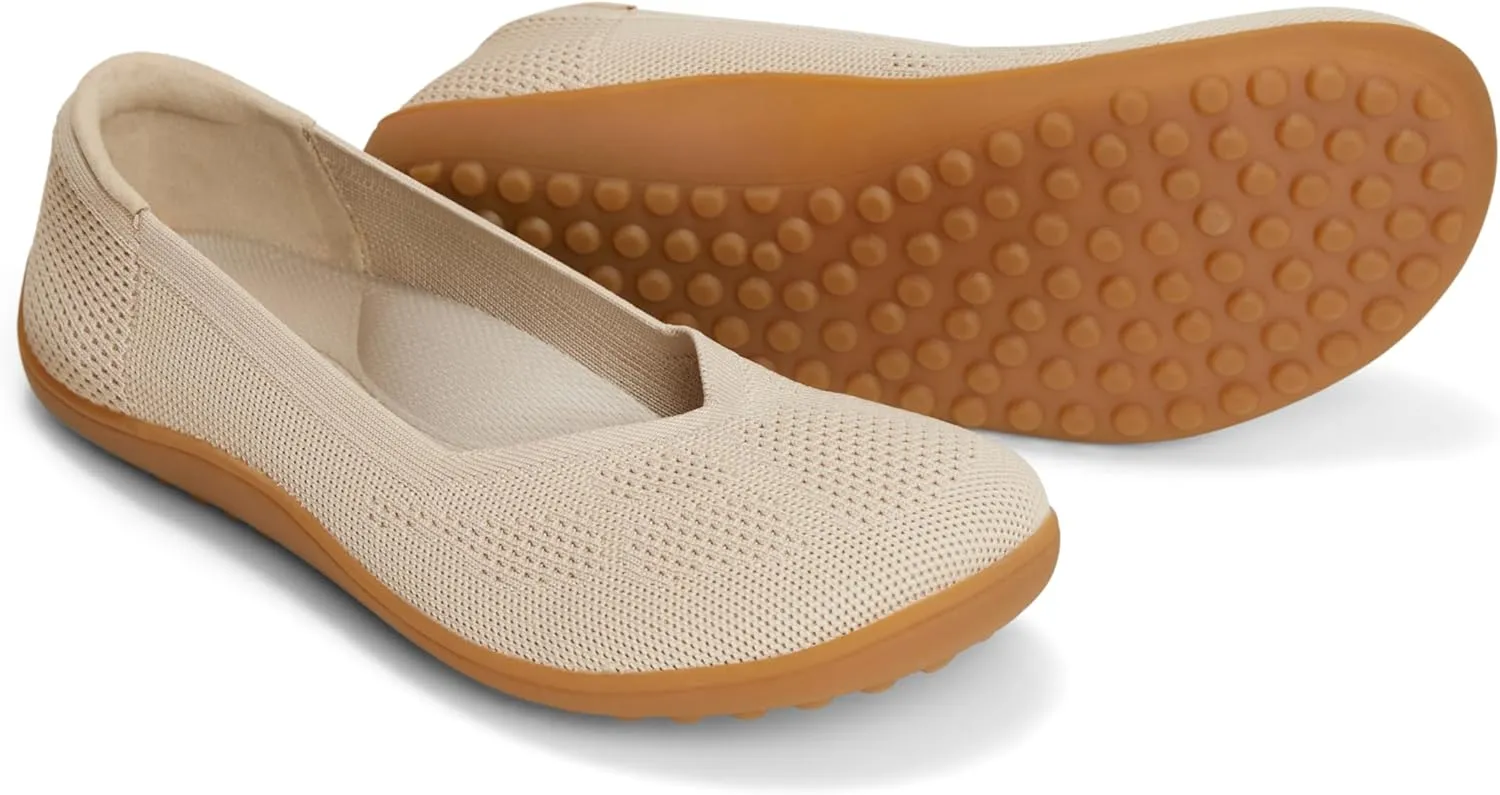 Arromic Women Flats Comfortale V-Cut Flat Shoes for Women Ballet Flats Wide Toe Box