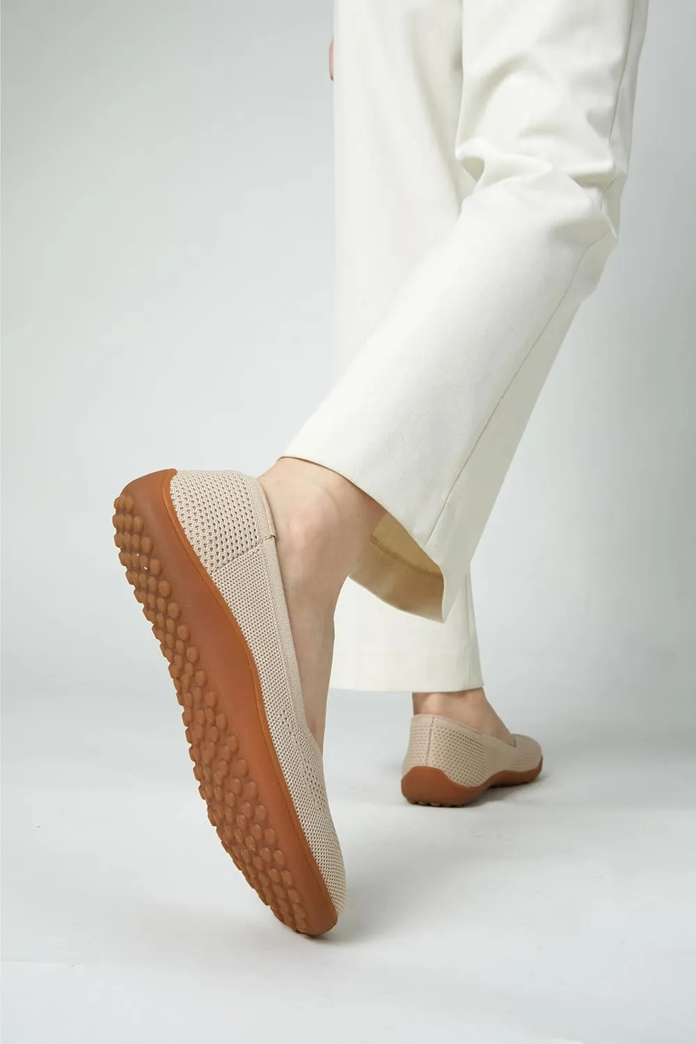 Arromic Women Flats Comfortale V-Cut Flat Shoes for Women Ballet Flats Wide Toe Box
