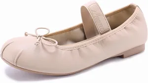 Athlefit Ballet Flats Shoes for Women Mary Jane Flats Bow Dressy Comfortable Round Toe Slip On Ballerina Flat Shoes