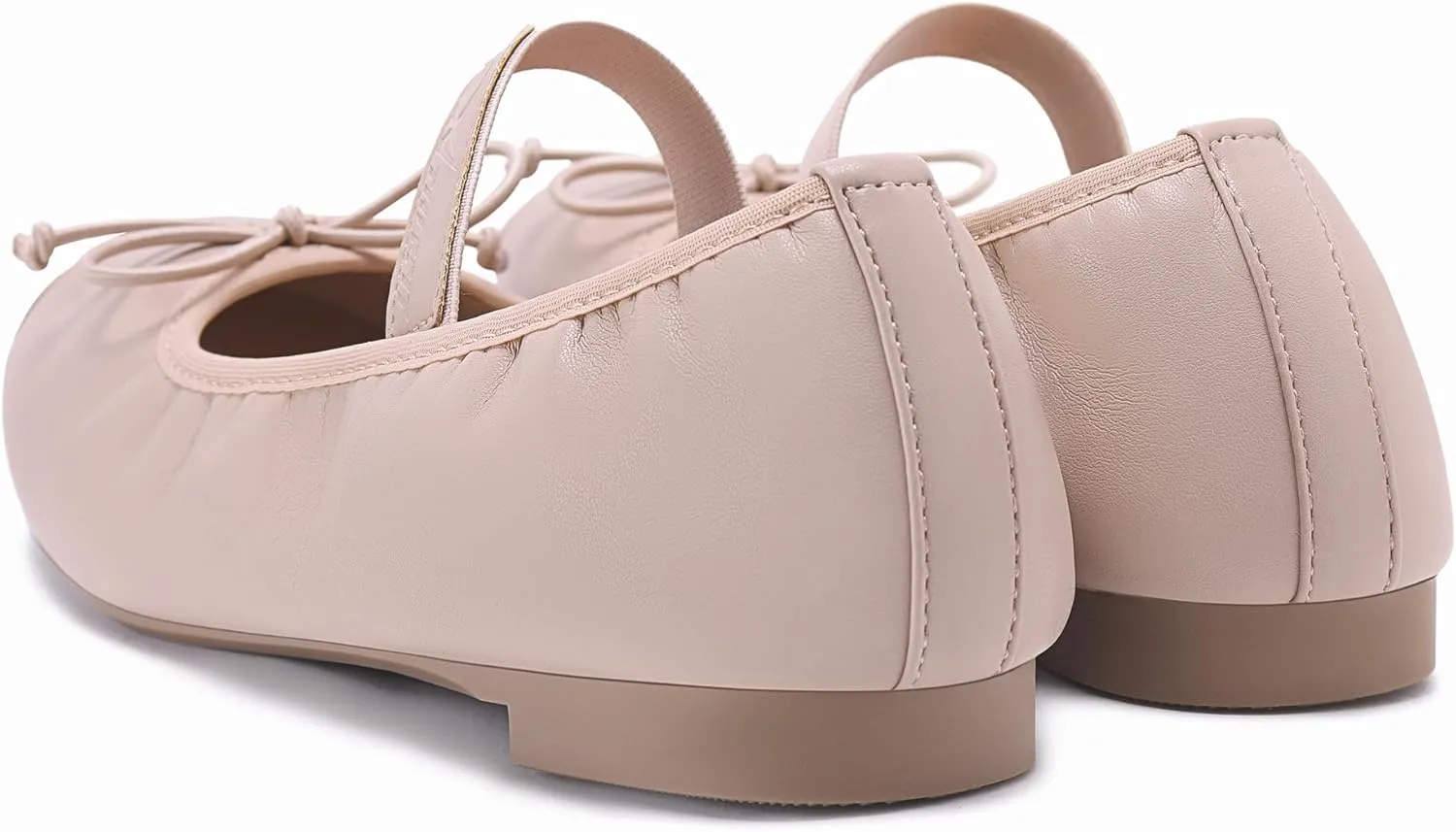 Athlefit Ballet Flats Shoes for Women Mary Jane Flats Bow Dressy Comfortable Round Toe Slip On Ballerina Flat Shoes