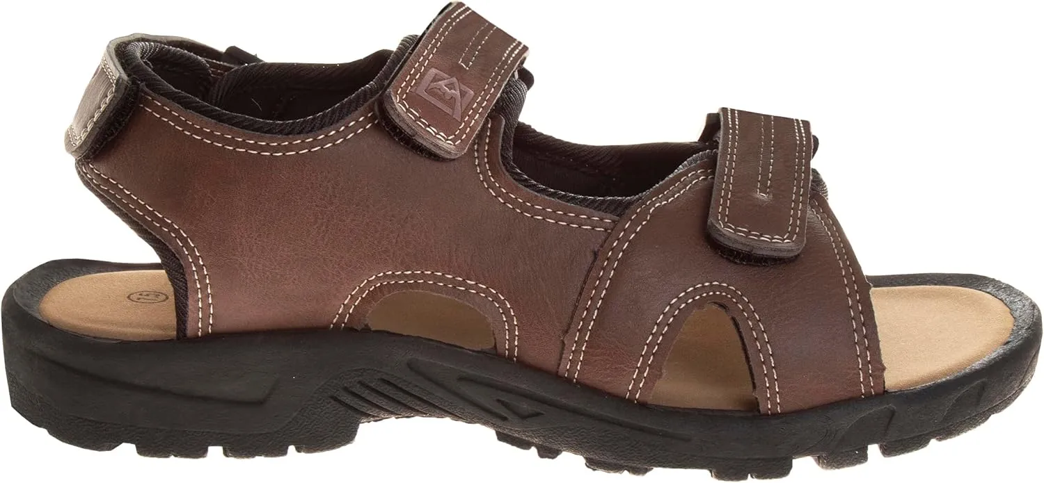 Avalanche Men's Open Toe Strap Adjustable Waterproof Fisherman Sandal Summer Beach Water Shoe