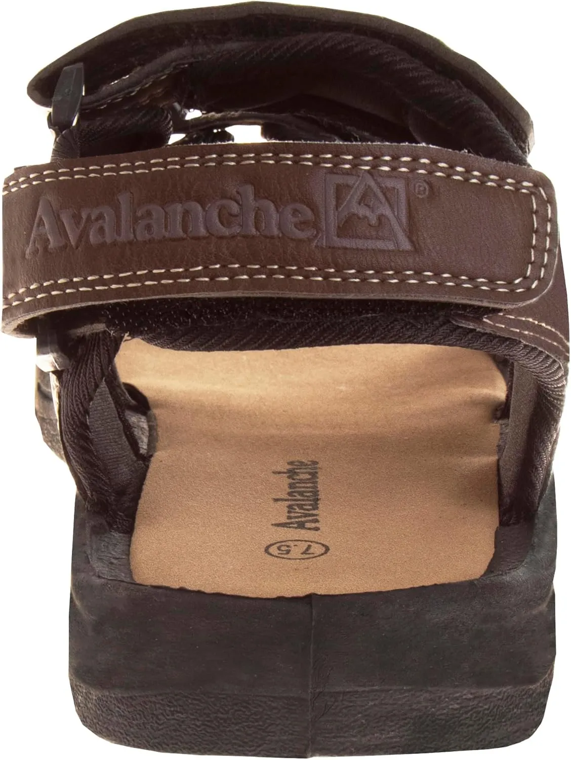 Avalanche Men's Open Toe Strap Adjustable Waterproof Fisherman Sandal Summer Beach Water Shoe