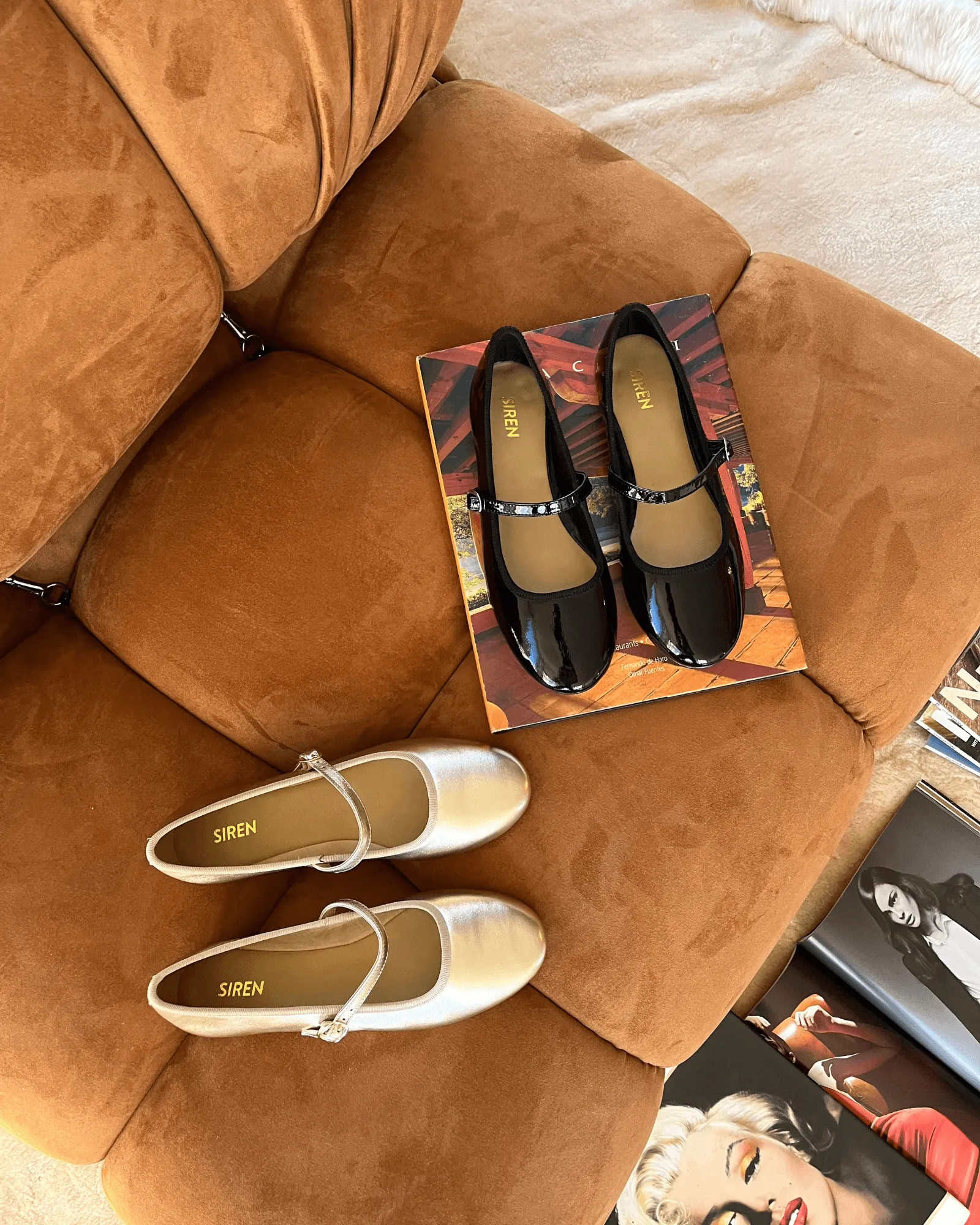BAILEY BALLET FLATS BLACK PATENT