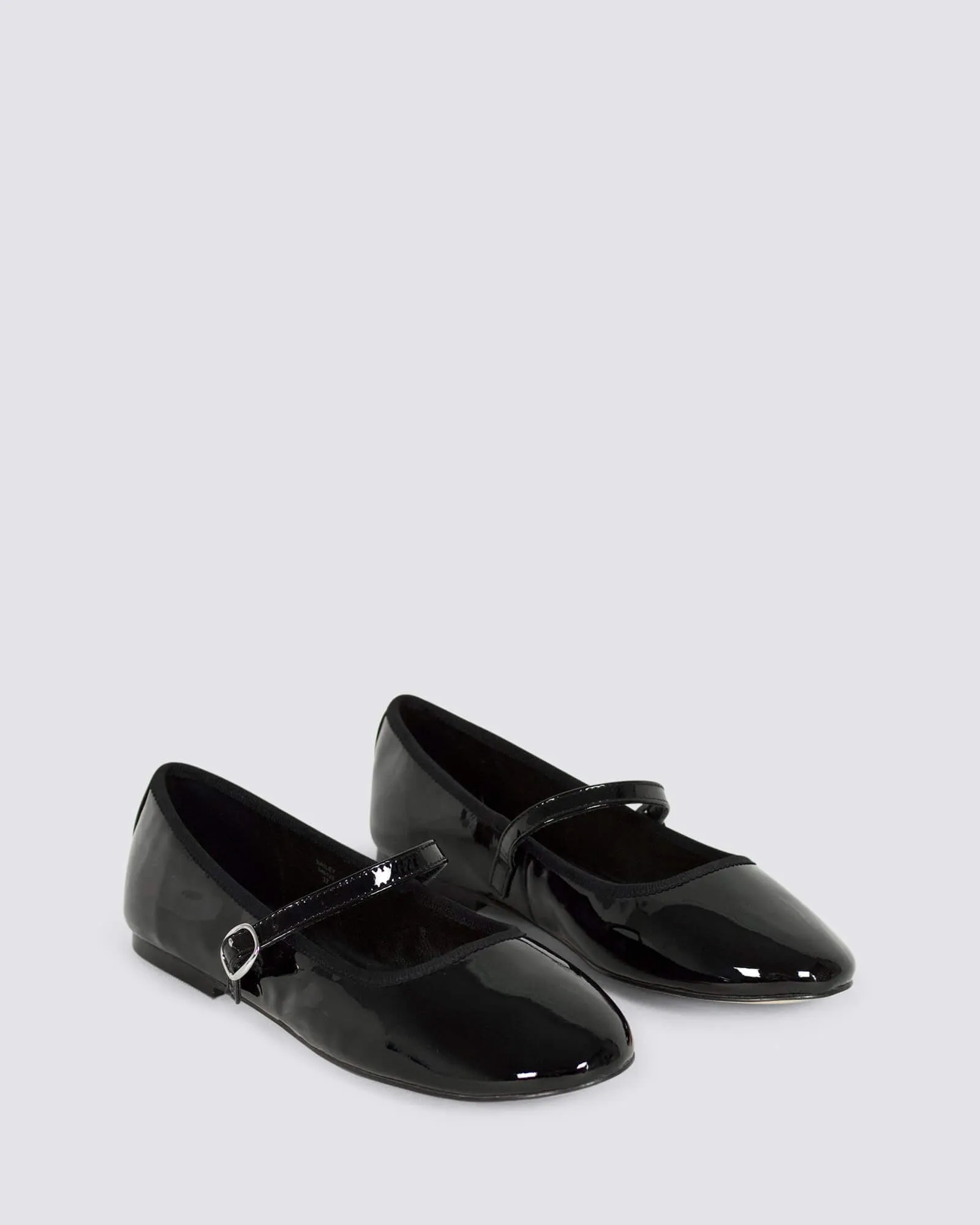 BAILEY BALLET FLATS BLACK PATENT