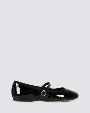 BAILEY BALLET FLATS BLACK PATENT