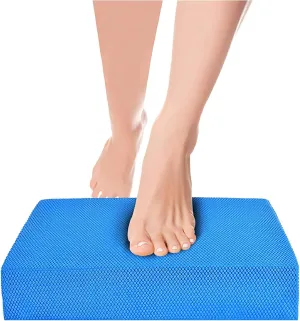 Balance Board Foam Pads, Yoga Mat Board for Balancing Exercises, Knee Cushioned Boards Mat, Women & Kid Fitness Training, 12X9.4X2.4 inch