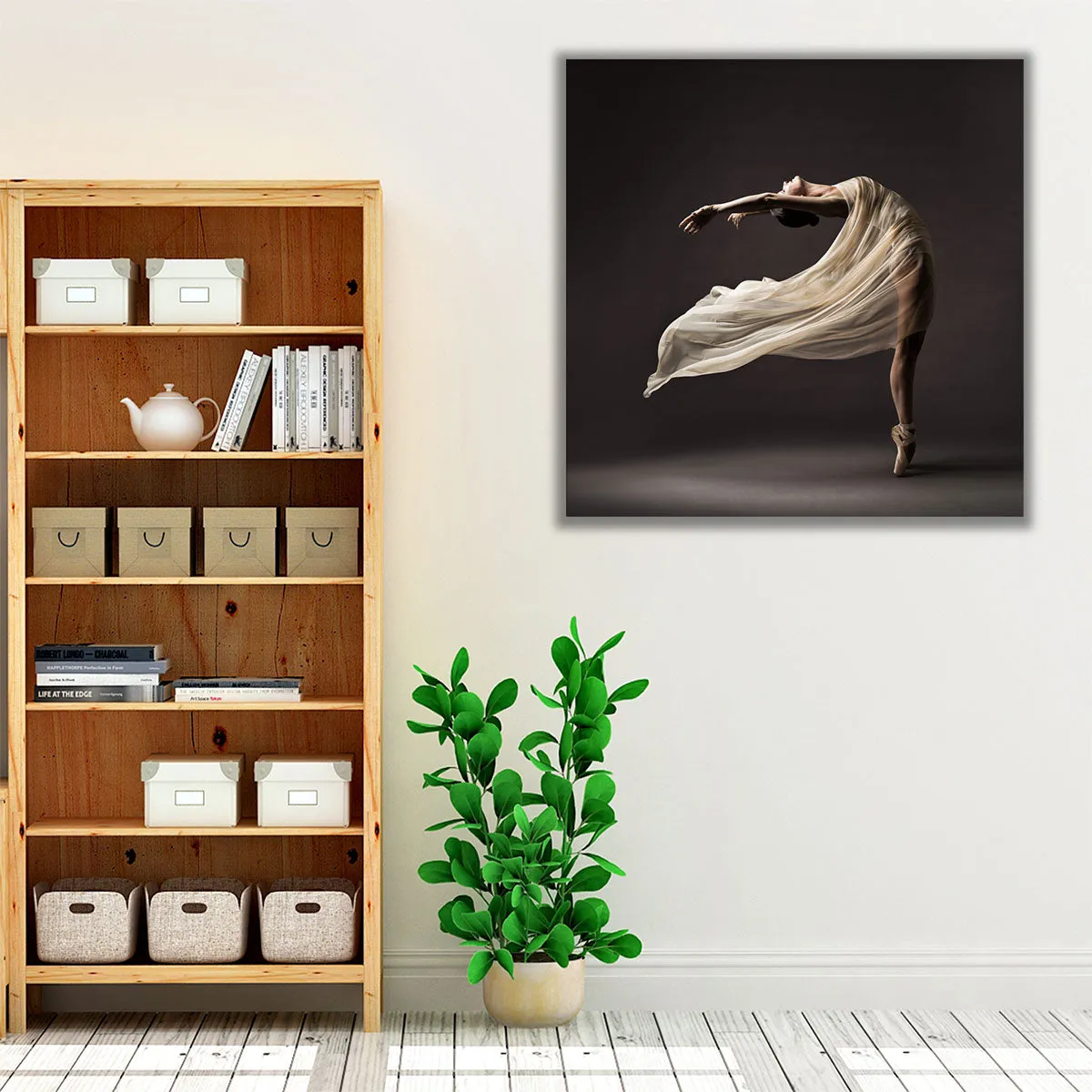 Ballerina Dancing - Canvas Print Wall Art