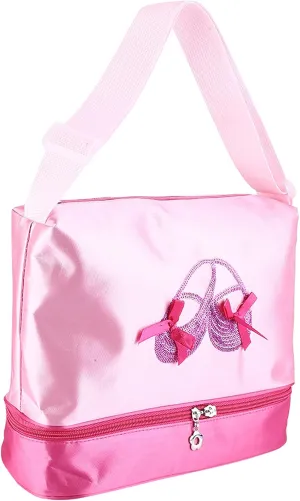 Ballet Dance Bag, Girls Ballet Handbag Child Ballerina Kids Ballet Sequined Dance Shoulder Bag Pink Dance Bag for Girls Ballet
