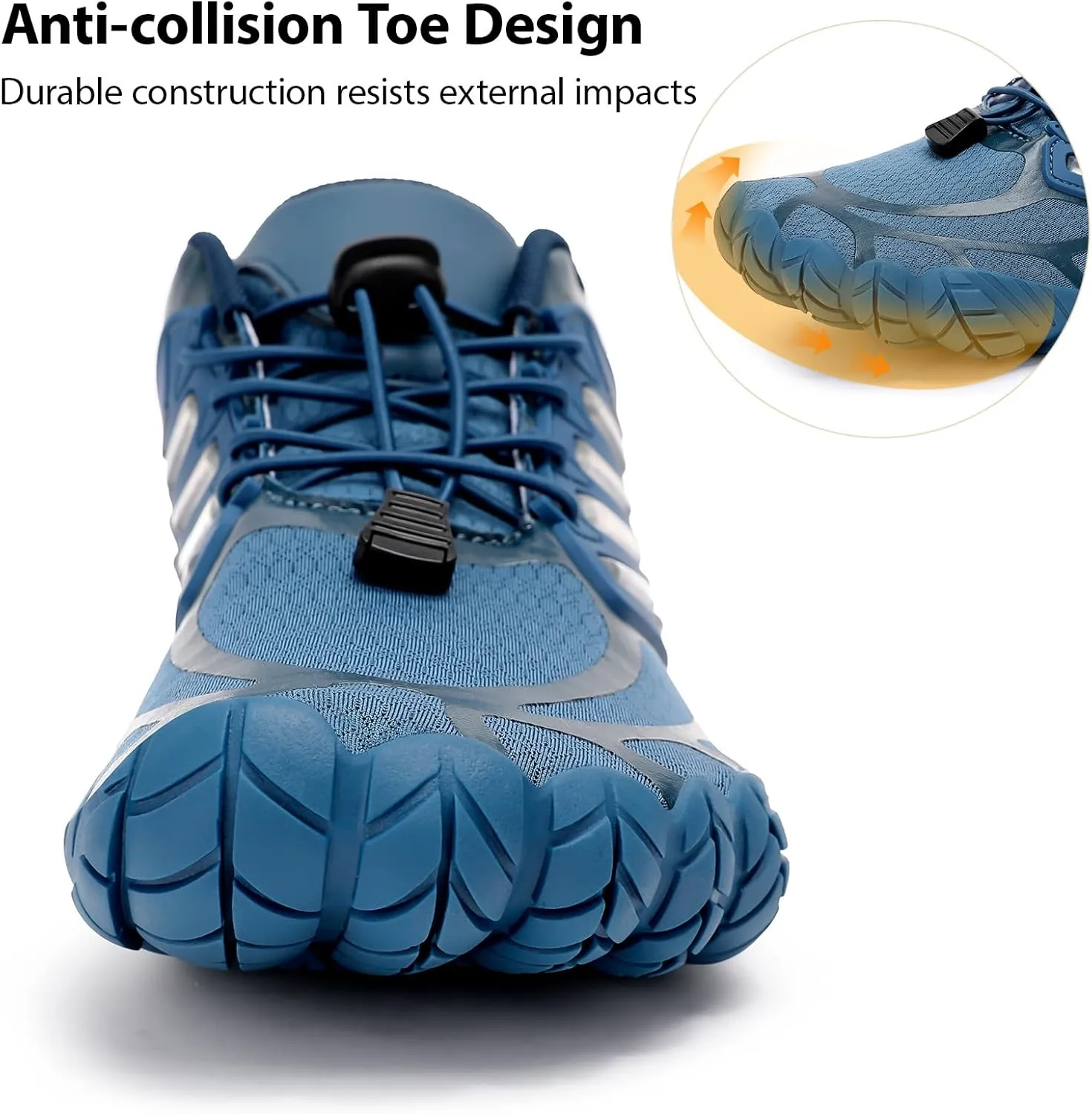 Barefoot Shoes Men Wide Toe Box Zero Drop Minimalist Shoes for Workout Cross-Trainer Walking Hiking Water Weightlifting Grounded Footwear