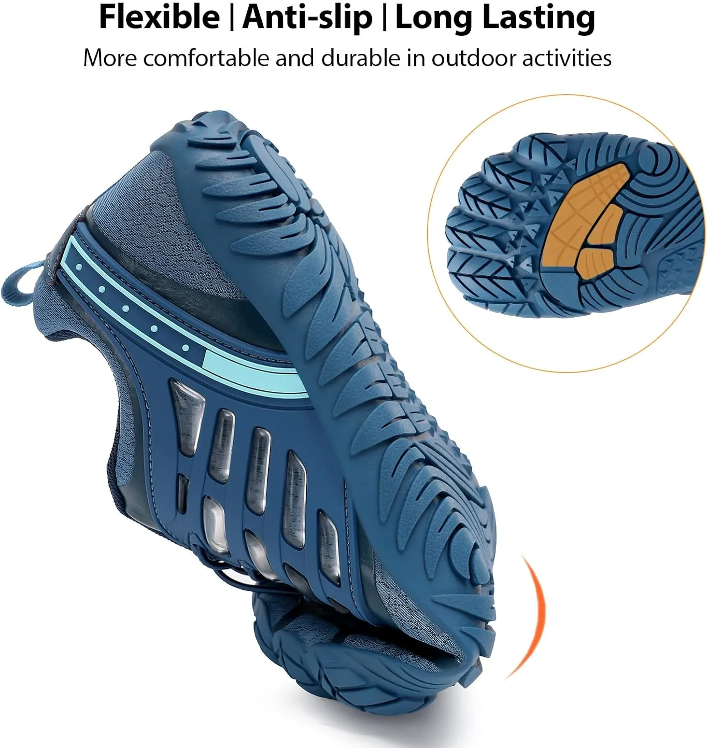 Barefoot Shoes Men Wide Toe Box Zero Drop Minimalist Shoes for Workout Cross-Trainer Walking Hiking Water Weightlifting Grounded Footwear