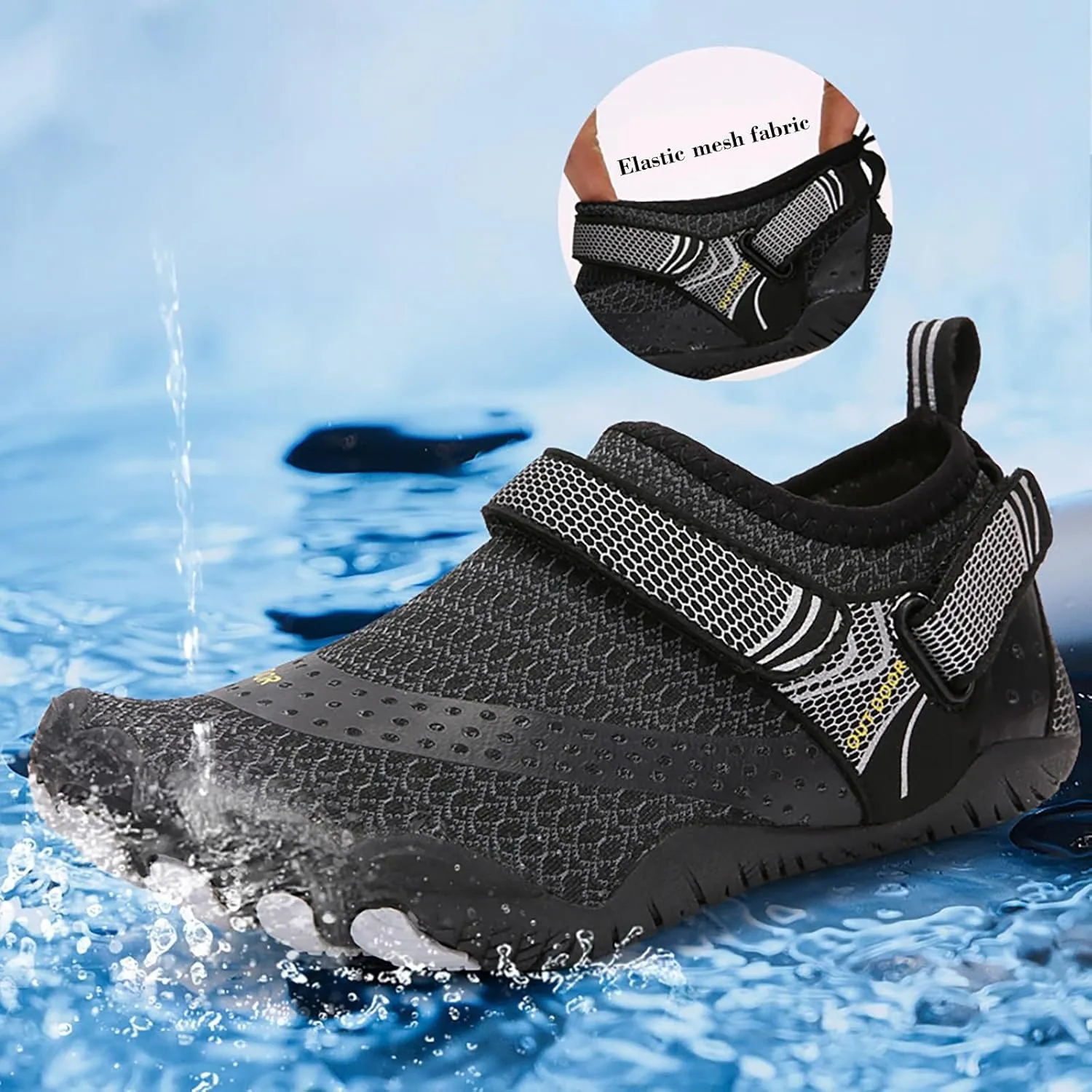 Barefoot Water Shoes Men Women Quick Dry Aqua Swim Beach Pool Surf Hiking Kayaking Outdoor Sports Shoes Lightweight Non Slip Breathable