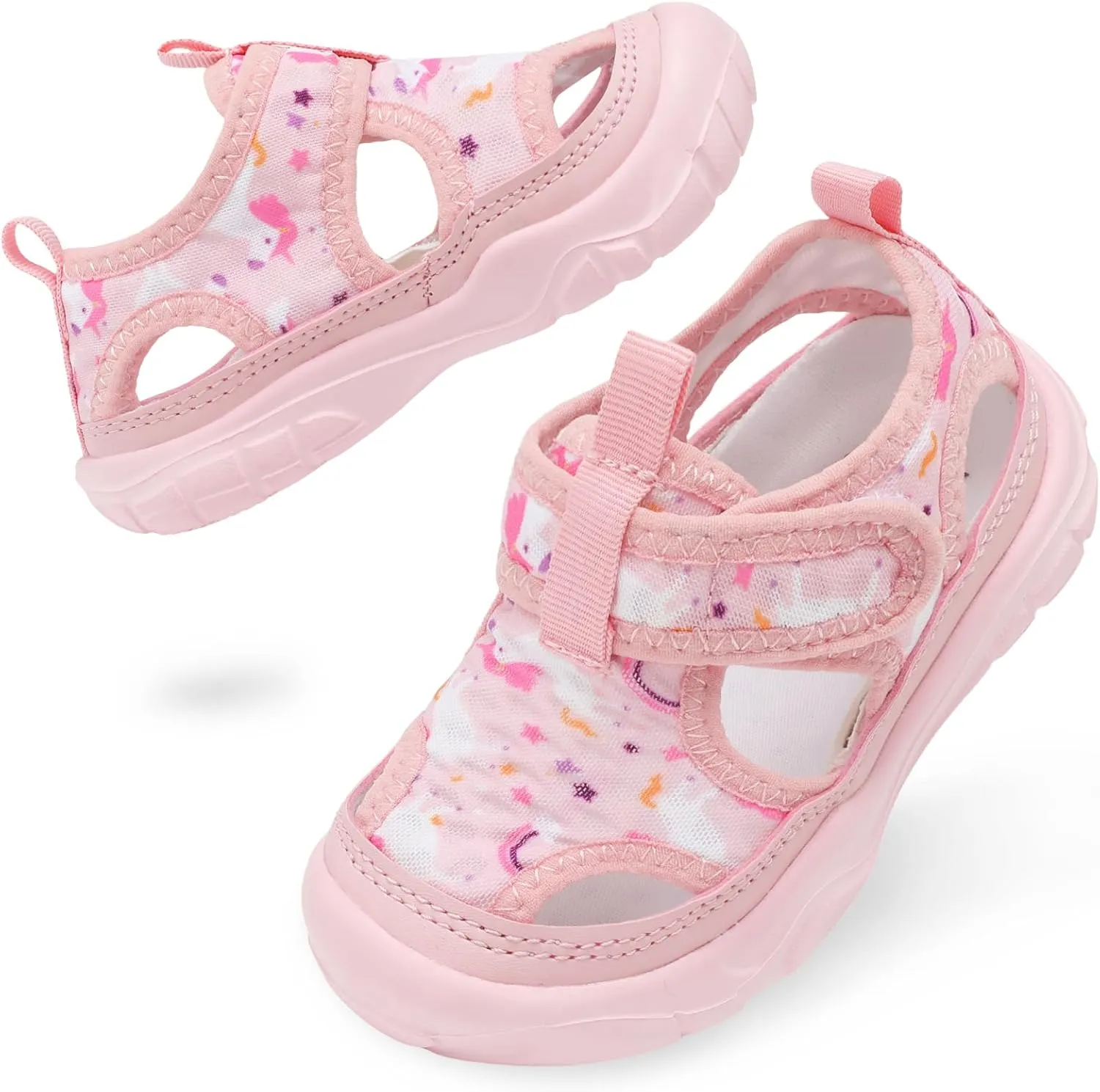 BARERUN Kids Water Shoes Boys Girls Barefoot Aqua Socks for Swim Surf Pool Beach Sport Lightweight Breathable Sandal Athletic Slip-On Sneaker for Toddler Outdoor Indoor