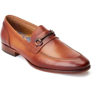 Base London Men's Russo Buckle Loafer in Burnt Tan