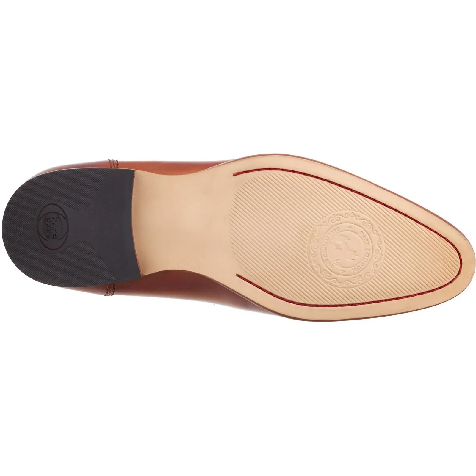 Base London Men's Russo Buckle Loafer in Burnt Tan