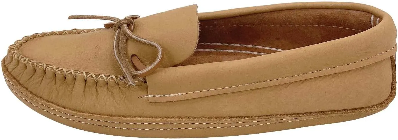 Bastien Industries Men's Moose Suede Leather Moccasin Slippers
