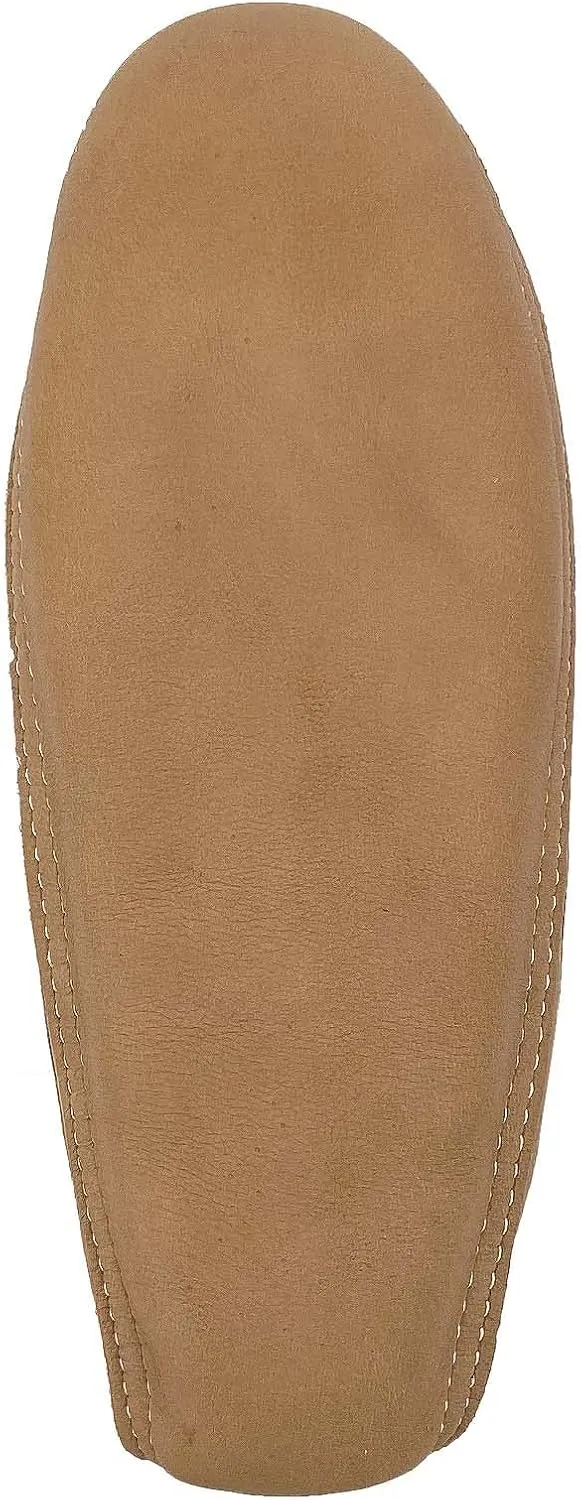Bastien Industries Men's Moose Suede Leather Moccasin Slippers