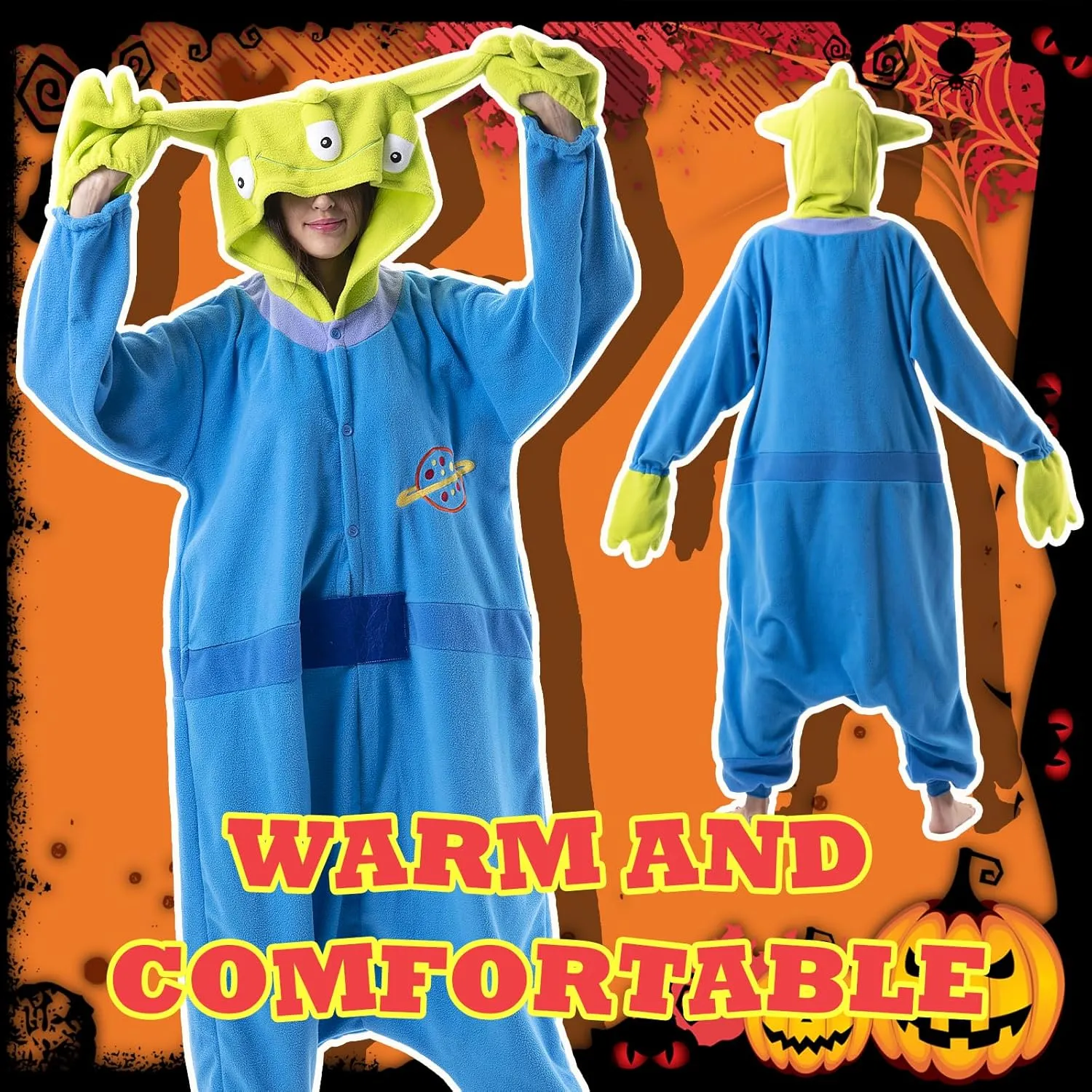 Beauty Shine Unisex Adult Onesie One Piece Pajamas Cosplay Cartoon Costume Halloween Christmas Sleepwear Jumpsuit Homewear