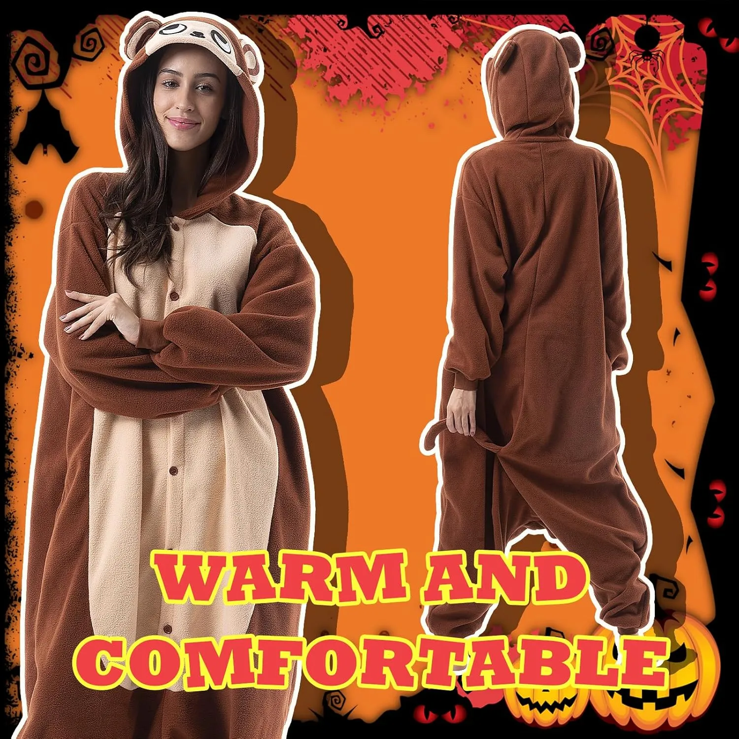 Beauty Shine Unisex Adult Onesie One Piece Pajamas Cosplay Cartoon Costume Halloween Christmas Sleepwear Jumpsuit Homewear