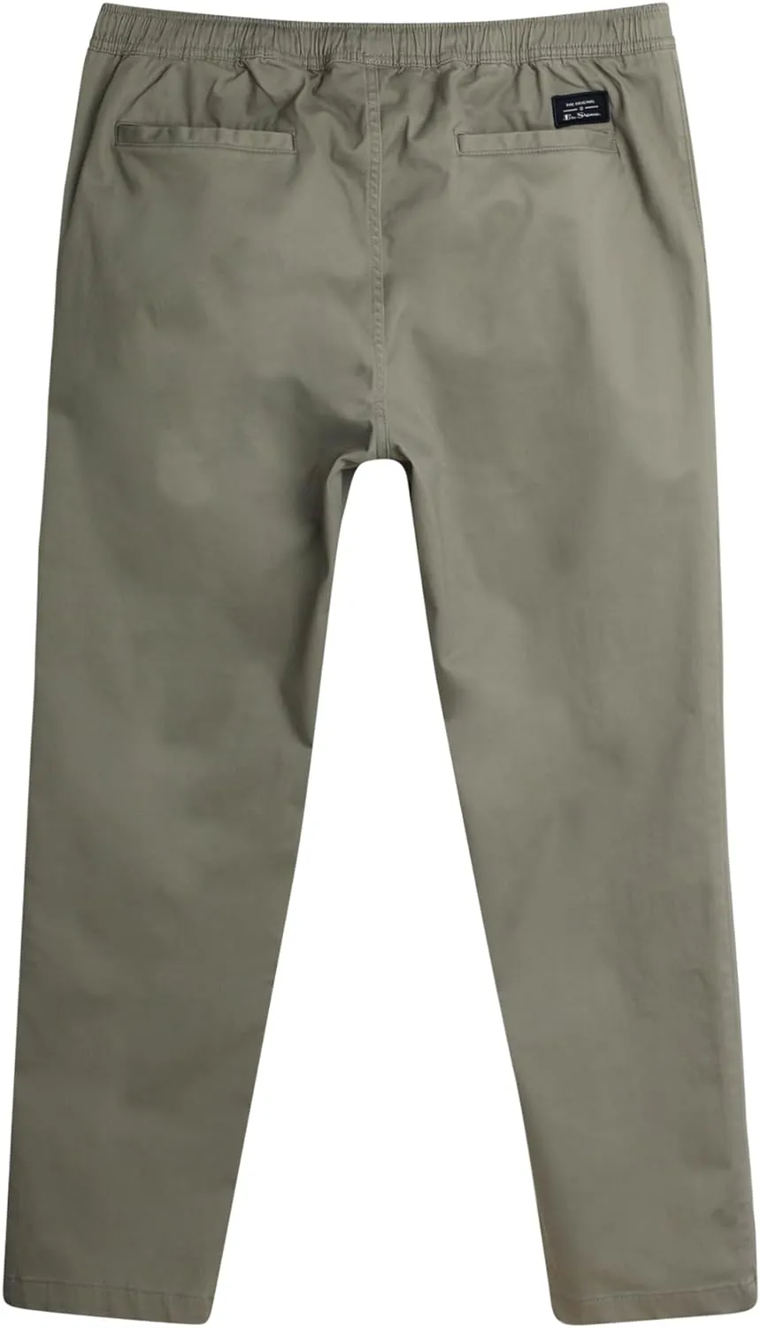 Ben Sherman Men’s Pants - Comfort Stretch Flat Front Pull On Pants - Casual Chinos for Men (S-XL)