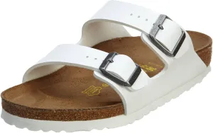 Birkenstock BIRK-552681 Arizona Patent Leather Sandal, White, 39 (US 6-6.5/US 8-8.5)