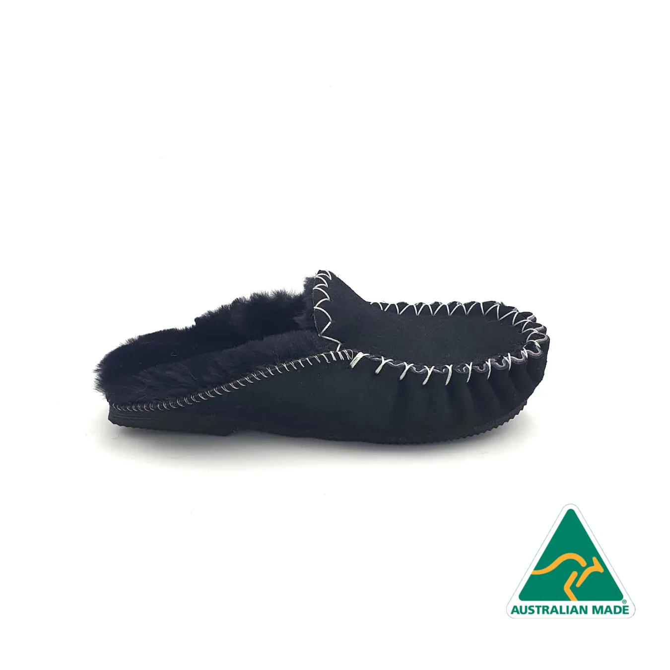 Black Moccasin Scuffs