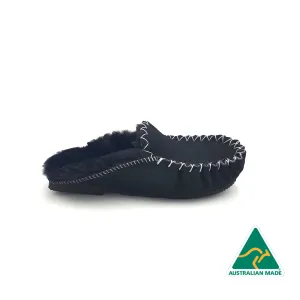 Black Moccasin Scuffs