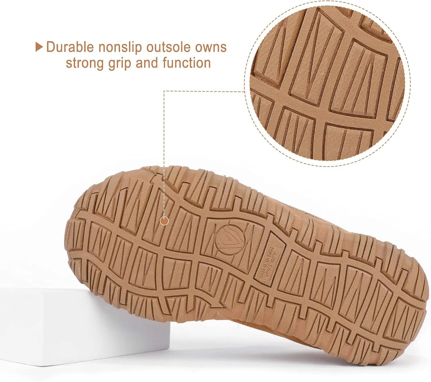 Boys & Girls Moccasin Memory Foam Kids House Slippers - Nonslip Indoor & Outdoor