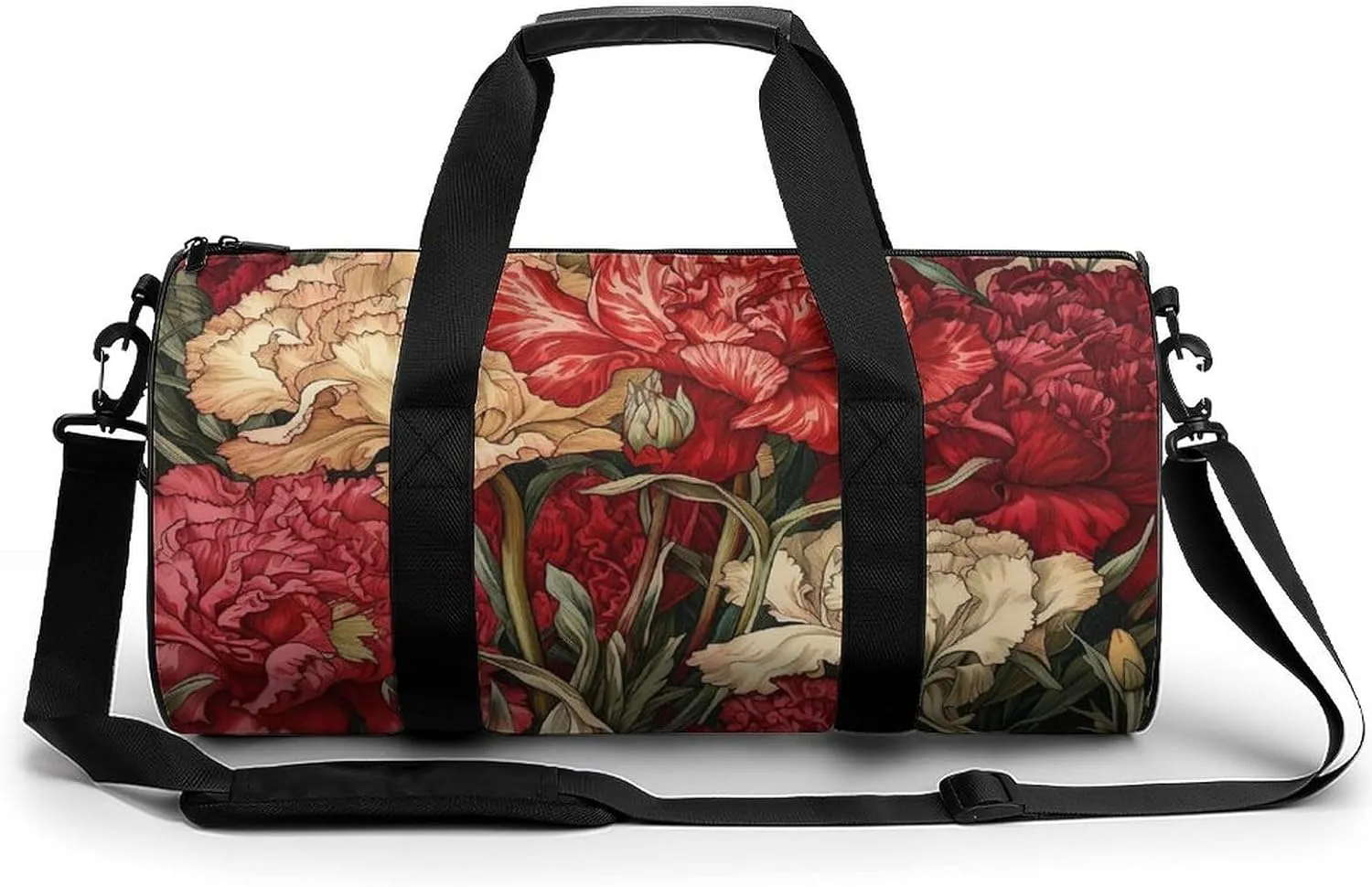 Brightly Colored Flowers Duffel Bag for Men Women Gym Bag Sports Small Overnight Bag for Travel Weekender, 17.7in/9in/9in, XB0606009