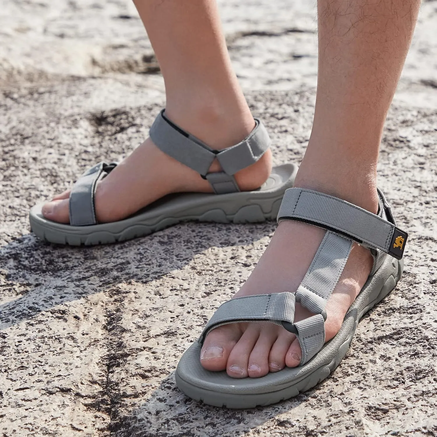 CAMELSPORTS Men's Hiking Sandals Open Toe Outdoor Beach Sandal Waterproof Sport Sandals Water Shoes for Athletic Walking