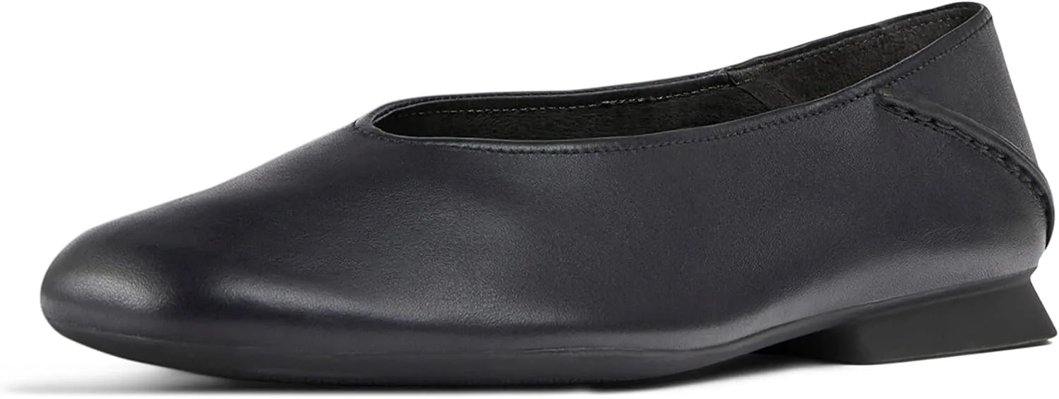 Camper Casi Myra Leather Ballerina Flats for Women - Ultra-Comfortable Women’s Shoes with Soft Ortholite Footbeds & Durable, Lightweight TPU Outsoles