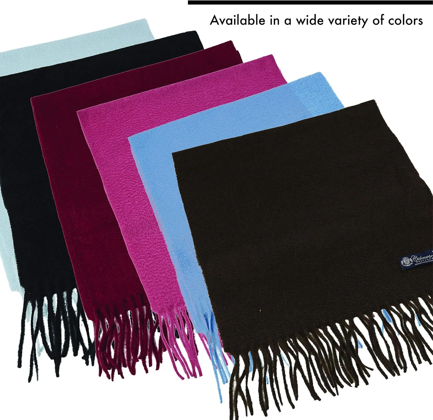 Cashmere Boutique 100% Pure Cashmere Pashmina Wrap Stole for Women – Lightweight, Daily Wear, Soft and Warm - 28" x 80"