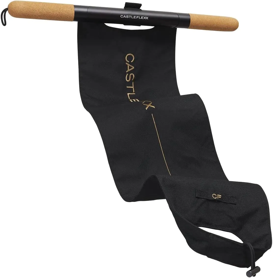 CastleFlexx Mobility and Full Body Strengthening Device | Non-Elastic Stretch Strap with Natural Premium Cork Handles for Stretching, Exercise, Physical Therapy, and Yoga