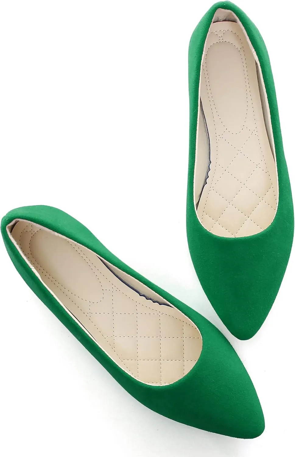 ChaiRong Zhou Women Pointed Toe Ballets Flats Comfort Slip On Walking Shoes for Driving