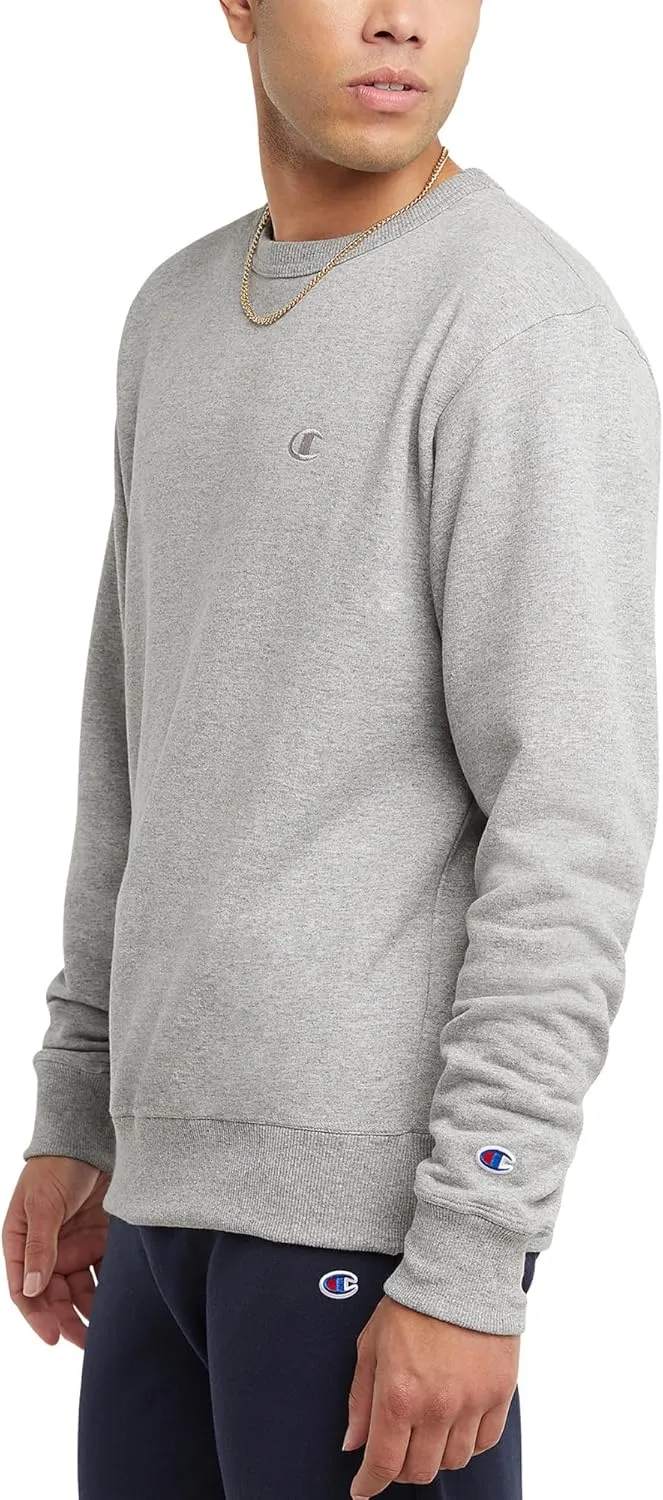Champion Men's Crewneck, Powerblend Fleece Sweatshirt, Crewneck Sweatshirts (Reg. Or Big & Tall)