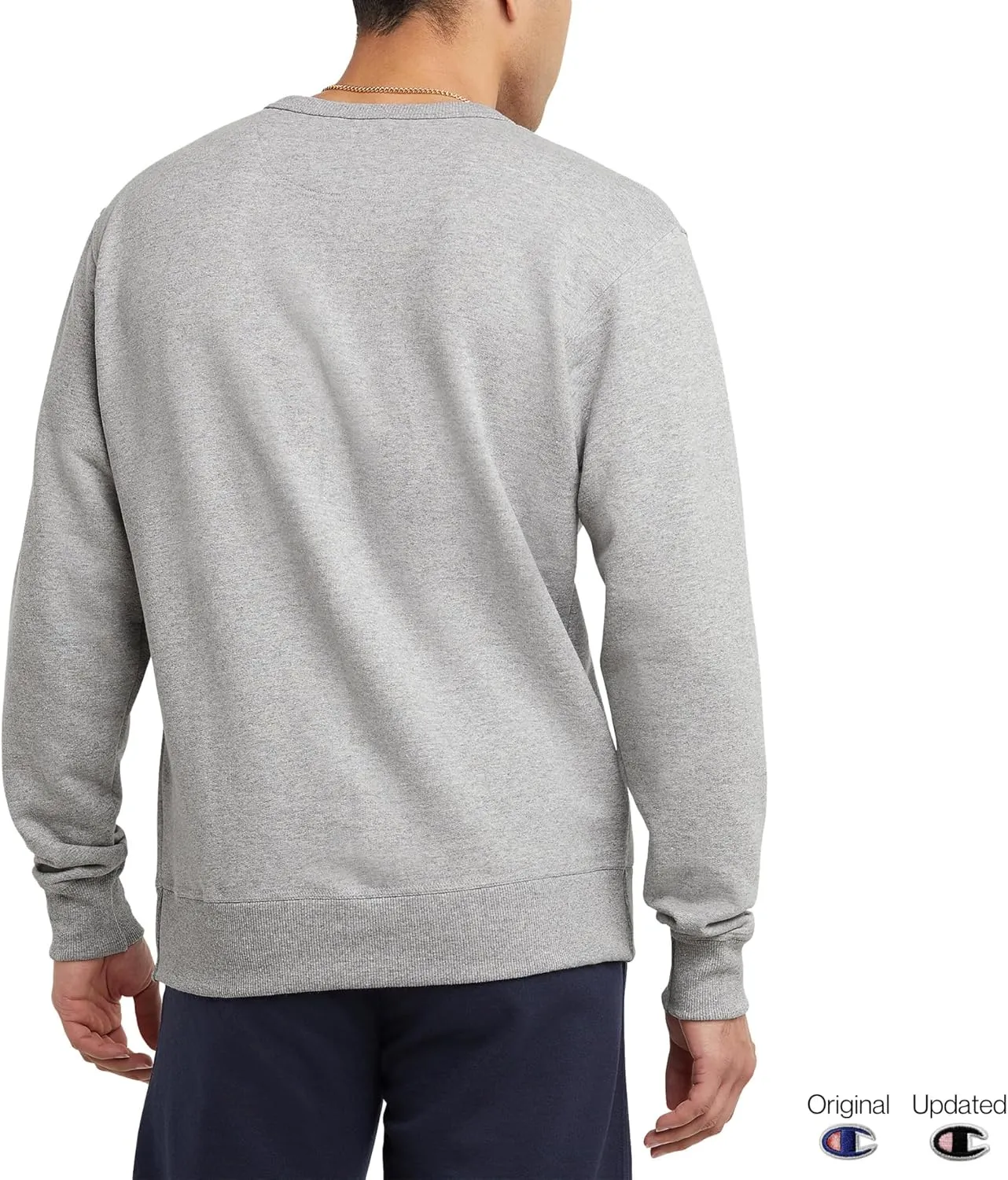 Champion Men's Crewneck, Powerblend Fleece Sweatshirt, Crewneck Sweatshirts (Reg. Or Big & Tall)