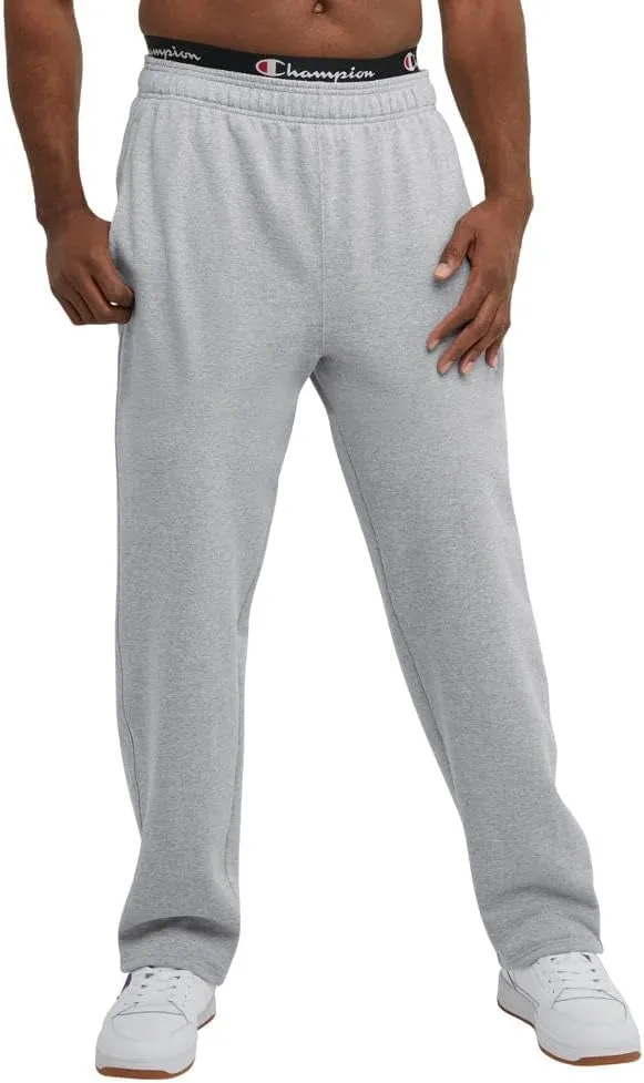 Champion Men’s Sweatpants, Powerblend, Fleece Open-Bottom Sweatpants for Men (Reg. or Big & Tall)