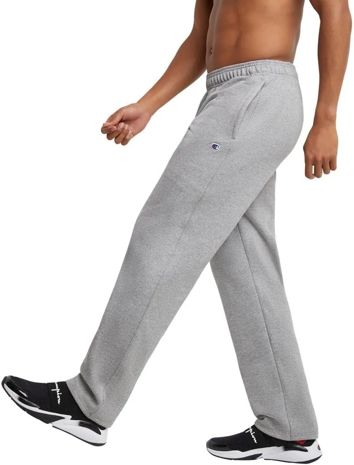 Champion Men’s Sweatpants, Powerblend, Fleece Open-Bottom Sweatpants for Men (Reg. or Big & Tall)