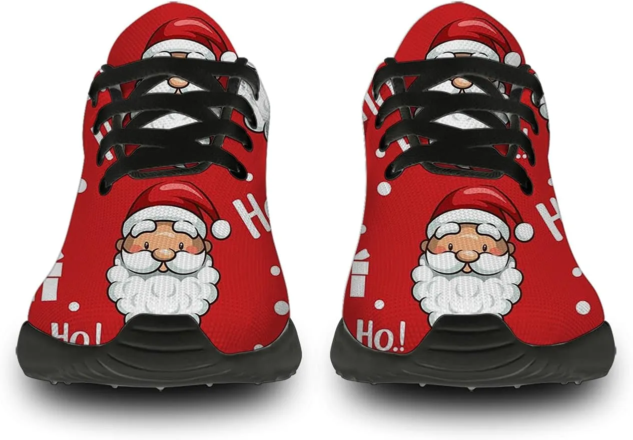 Christmas Shoes for Women Men Running Comfort Lightweight Walking Tennis Sneakers Santa Shoes Gifts for Boy Girl