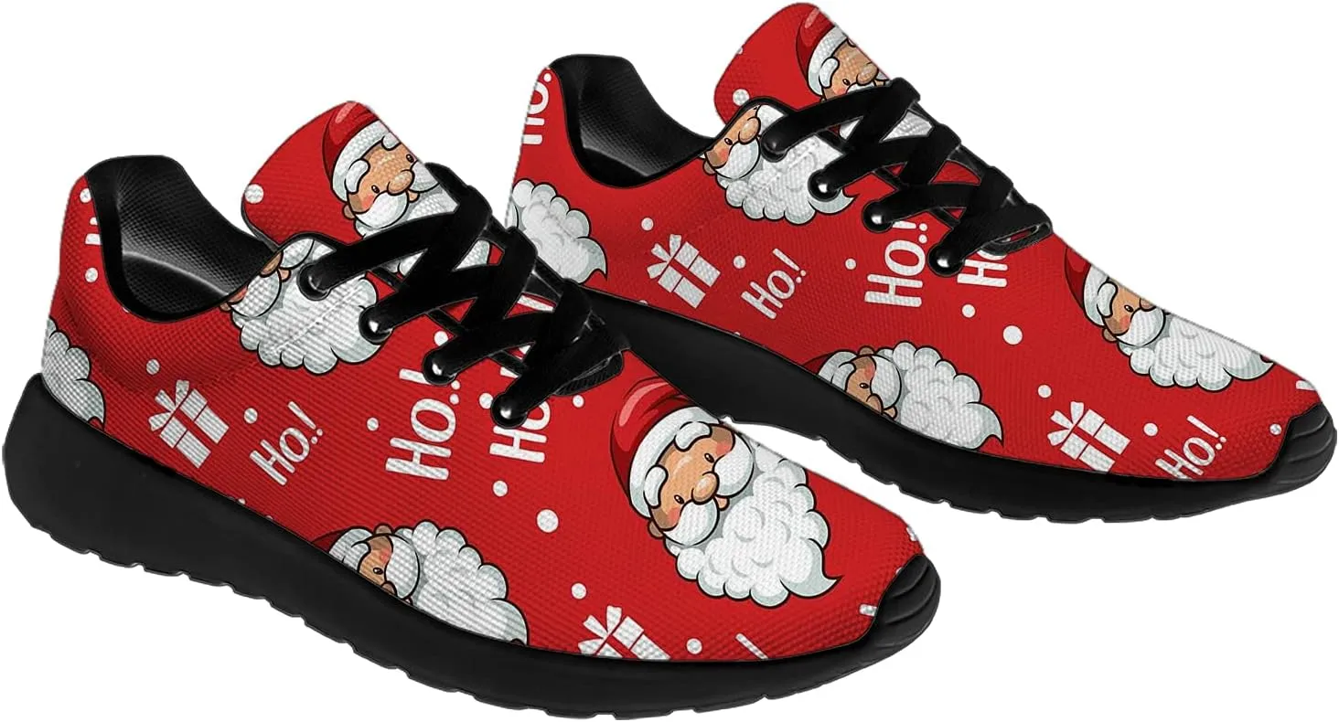 Christmas Shoes for Women Men Running Comfort Lightweight Walking Tennis Sneakers Santa Shoes Gifts for Boy Girl