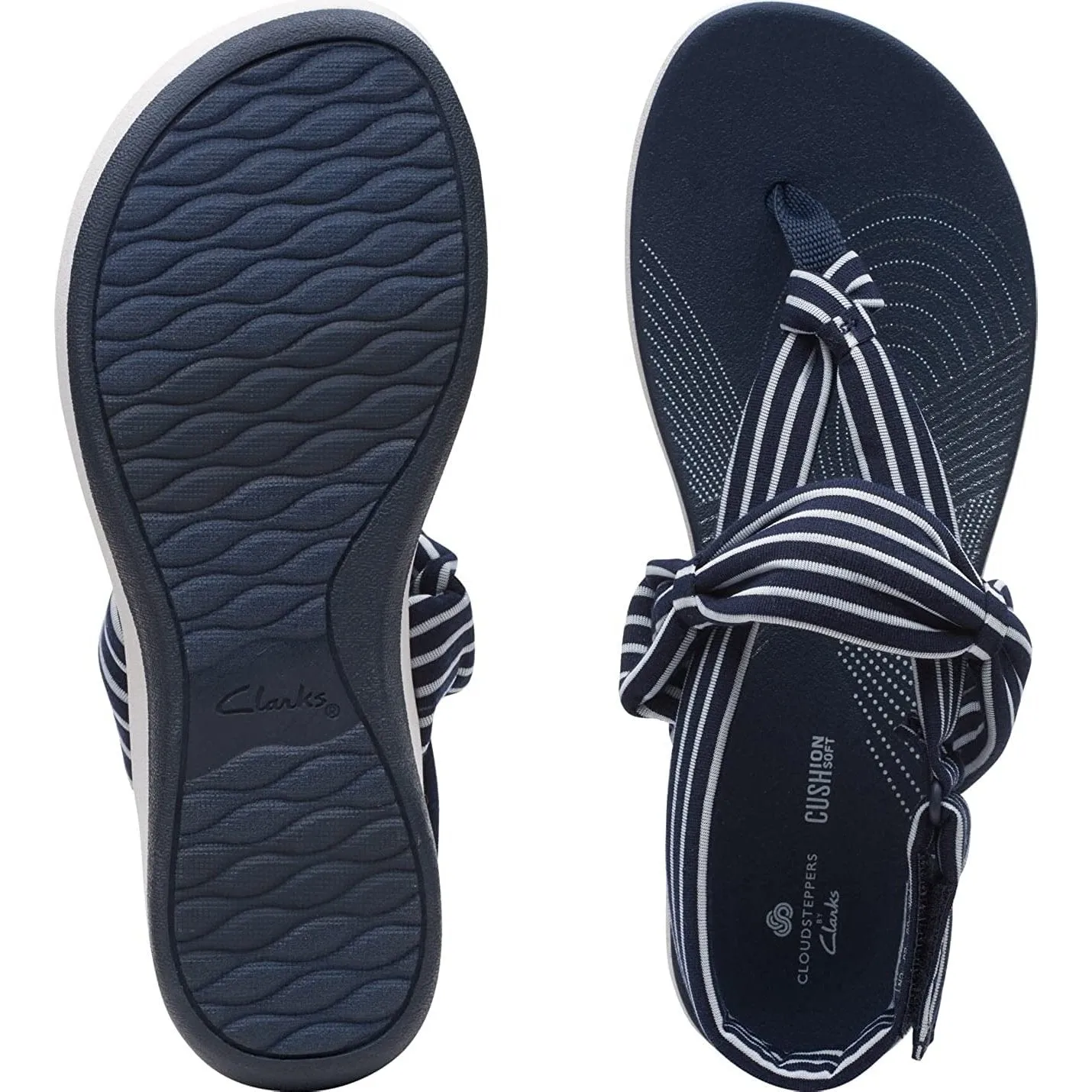 Clarks Women's Arla Nicole Navy Print